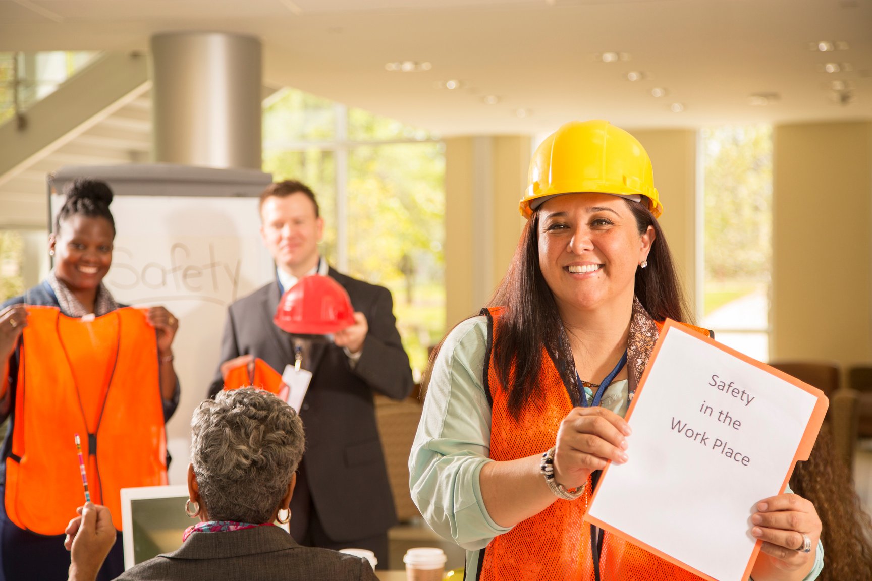 Safety in the workplace. Presentation to construction workers.